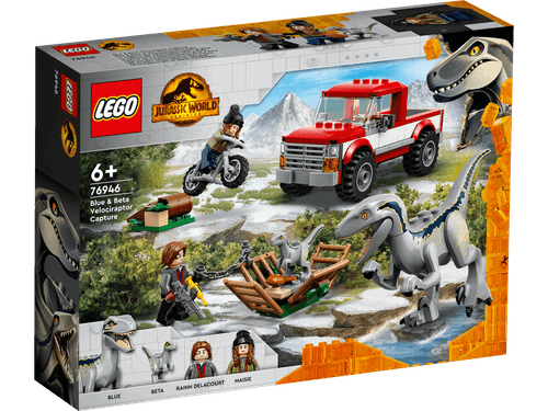 LEGO Jurassic World Captura de los Velocirraptores Blue y Beta 76946