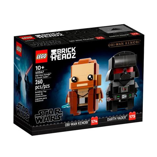 LEGO Star Wars BrickHeadz 2 Pack de Obi-Wan Kenobi y Darth Vader 40547