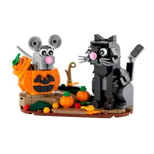 LEGO Gato y Ratón de Halloween BrickHeadz 40570