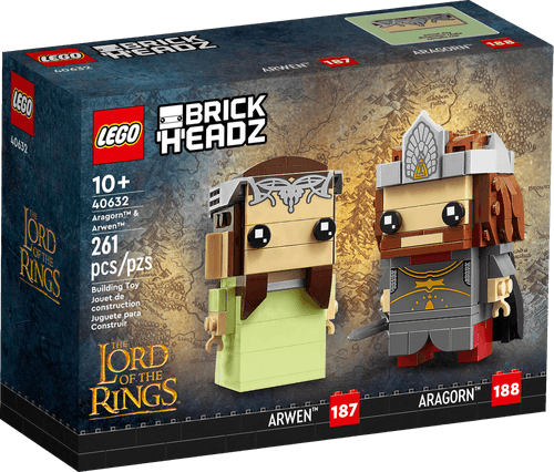 LEGO Lord Of The Rings BrickHeadz 2 Pack Aragorn y Arwen 40632