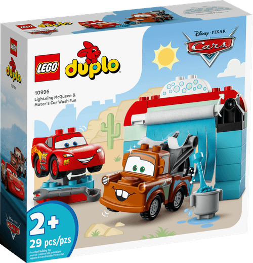 LEGO Disney Pixar Cars DUPLO Autolavado con el Rayo McQueen y Mate 10996