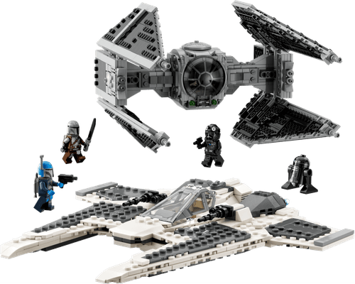 LEGO Star Wars Caza Colmillo Mandaloriano vs Interceptor TIE 75348