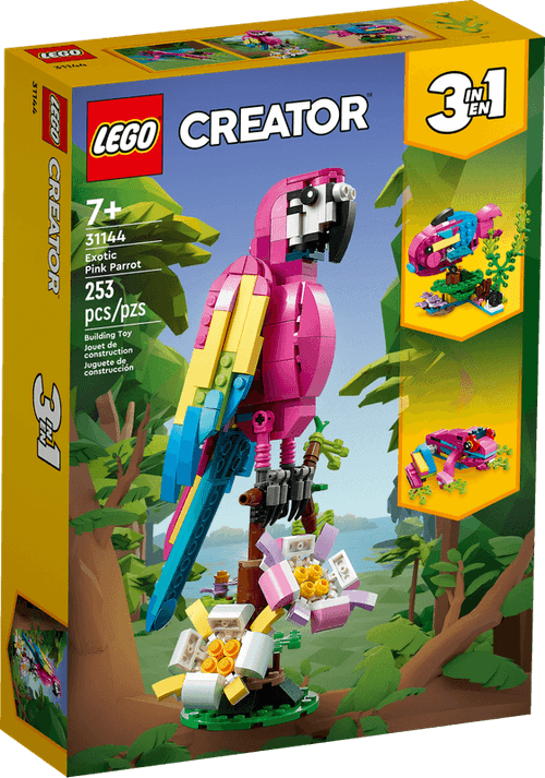 LEGO Loro Rosa Exótico 3 en 1 Creator 31144