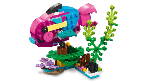 LEGO Loro Rosa Exótico 3 en 1 Creator 31144