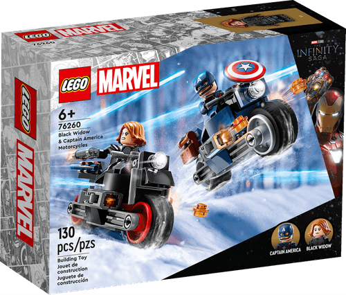 LEGO Marvel Motos de Black Widow y el Capitán América 76260