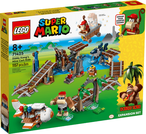 LEGO Super Mario Set de Expansión-Vagoneta minera de Diddy Kong 71425