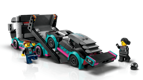 LEGO City Auto De Carreras Y Camión De Transporte 60406
