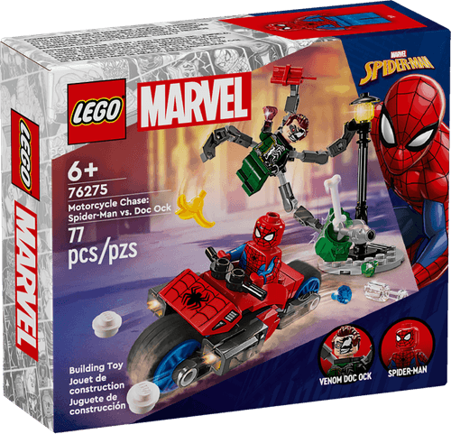 LEGO Marvel Persecución en Moto: Spider-Man vs. Doc Ock 76275