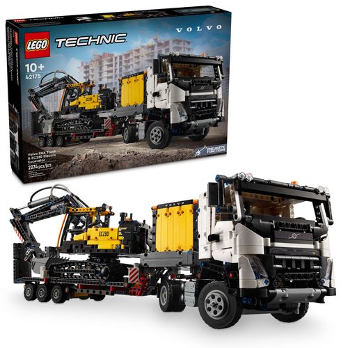 LEGO Camión FMX y Excavadora Eléctrica EC230 Volvo Technic 42175