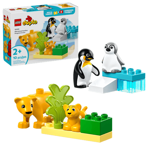 LEGO DUPLO Town Familias de la Fauna Salvaje: Pingüinos y Leones 10442