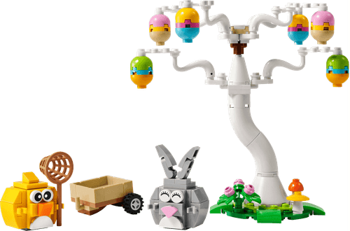 LEGO Iconic Búsqueda de Huevos de Pascua del Conejo y el Pollito 40808
