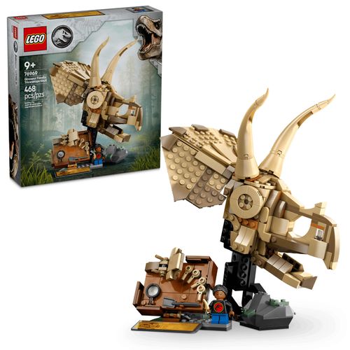 LEGO Jurassic World Fósiles de Dinosaurio: Cráneo de Triceratops 76969