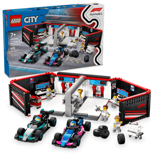 LEGO City Taller de F1® con Autos Mercedes-AMG y Alpine 60444