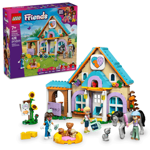 LEGO Friends Caballo y Clínica Veterinaria de Mascotas 42651