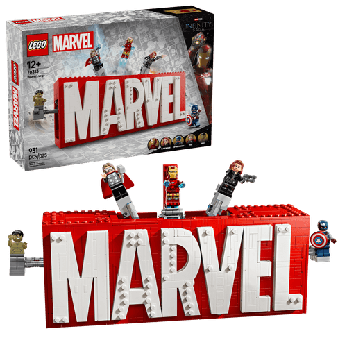 LEGO Super Heroes Logotipo MARVEL y Minifiguras 76313