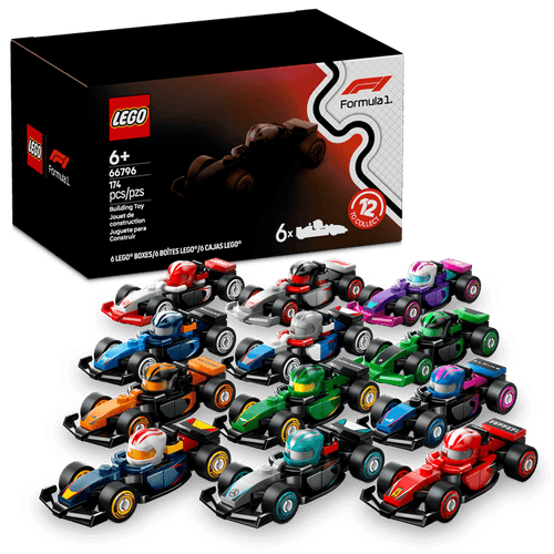 LEGO Minifigures Coches de F1® Coleccionables (pack de 6) 66796