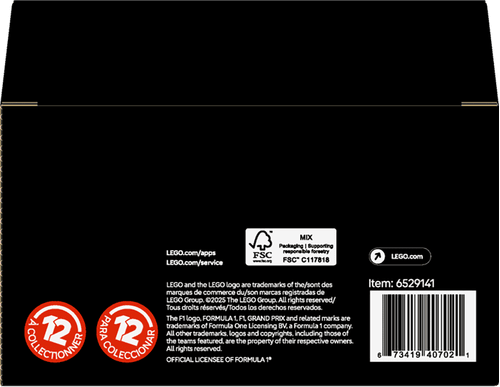 LEGO Coches de F1® Coleccionables (pack de 6) 66796