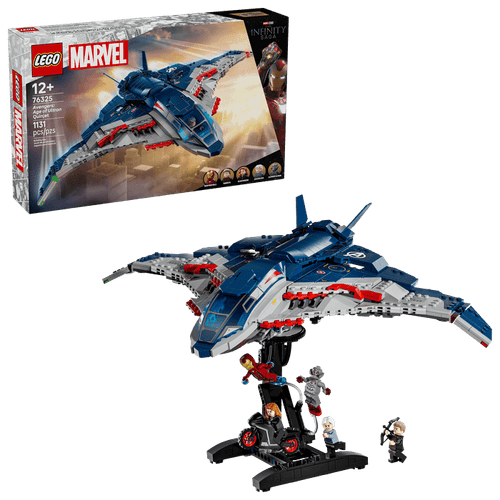 PREVENTA LEGO Super Heroes Marvel Quinjet de Avengers: Era de Ultrón 76325