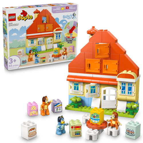 LEGO DUPLO Bluey Casa Familiar de Bluey con Juego de Memoria 10459
