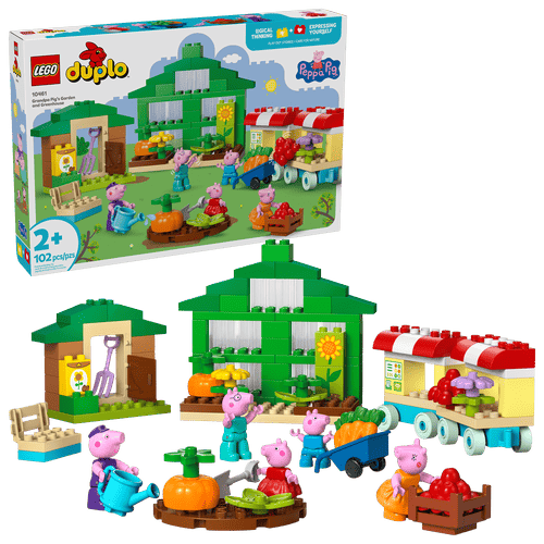 LEGO DUPLO Peppa Pig Huerto e Invernadero del Abuelo Cerdito 10461