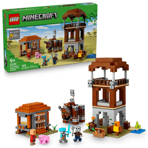 LEGO Minecraft El Puesto de Avanzada de los Saqueadores y el Devastador 21278