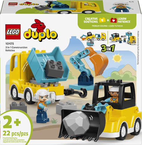 LEGO DUPLO Town Vehículos de Construcción “3 en 1” 10475