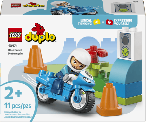 LEGO DUPLO Town Moto de Policía Azul 10471