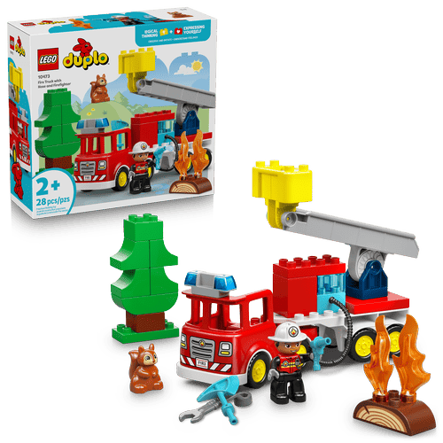 LEGO DUPLO Town Camión de Bomberos con Manguera y Bomberos 10473