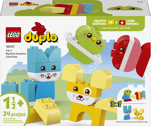 LEGO DUPLO My First Simpáticas Mascotas Creativas “3 en 1” 10477