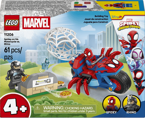 LEGO Spidey Spidey en su Moto vs. Rino 11206