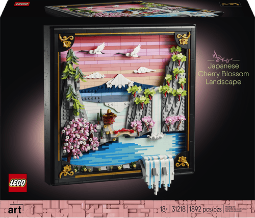 LEGO ART Paisaje Japonés con Cerezos en Flor 31218