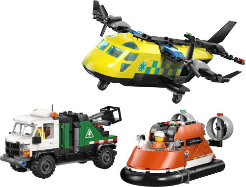LEGO City Great Vehicles Remix: Avión, Camión Técnico y Aerodeslizador 60505