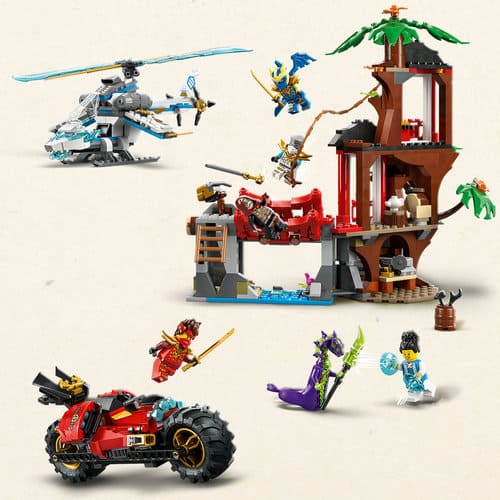 LEGO Ninjago Batalla de Vehículos Ninja Junto a la Casa del Árbol 71857