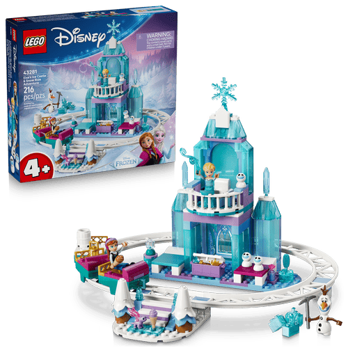 LEGO Disney Princess Castillo de Hielo de Elsa y Aventura en la Nieve 43281
